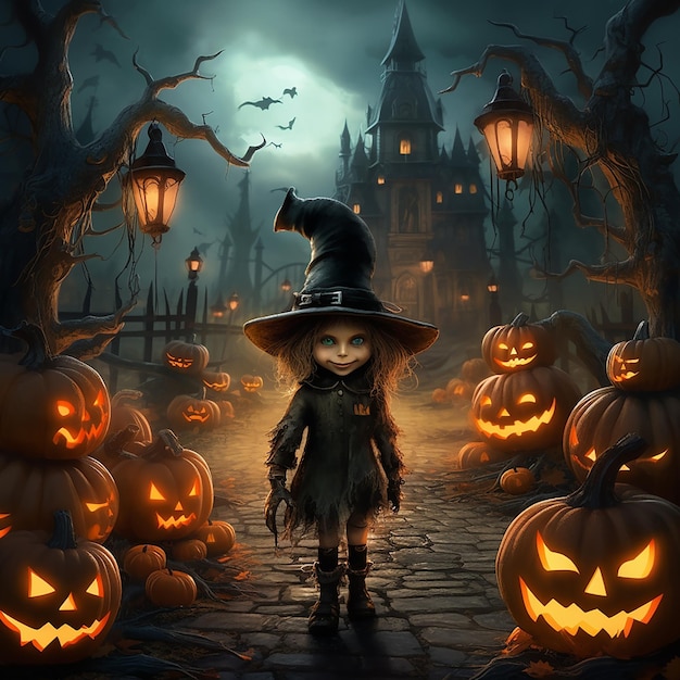 Halloween Horror background Halloween Custome Halloween Ai Images Halloween Social Media Banner