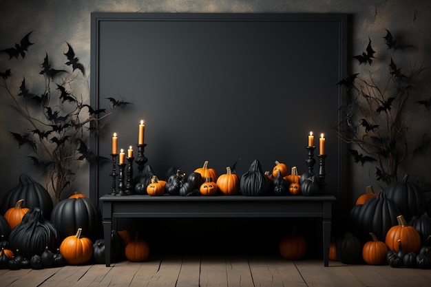 halloween illustration holiday pumpkin autumn celebration design dark October horror