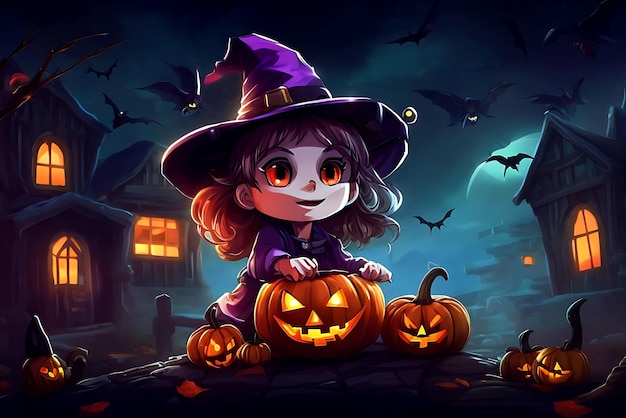 Halloween Illustration Image Leonardo Ai