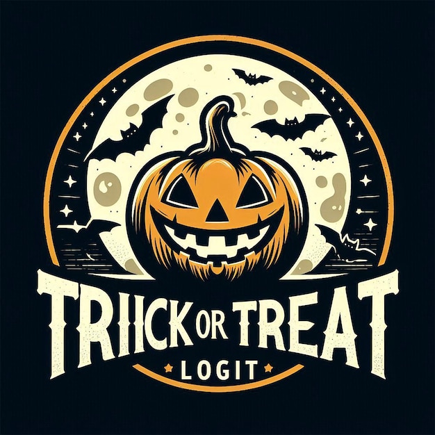 Halloween logo design concept