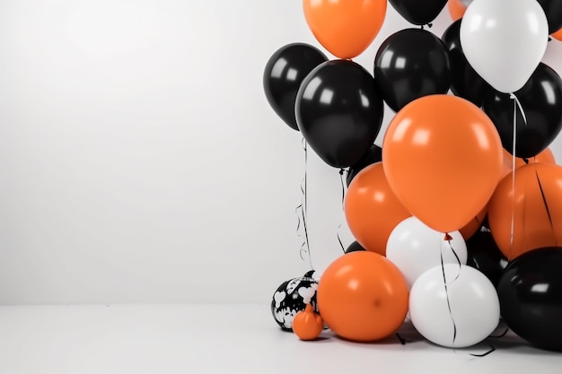 Halloween party balloons background