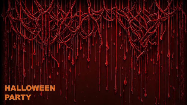 Photo halloween party bloodstained dripping background wallpaper