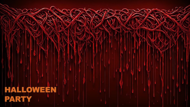 Photo halloween party bloodstained dripping background wallpaper