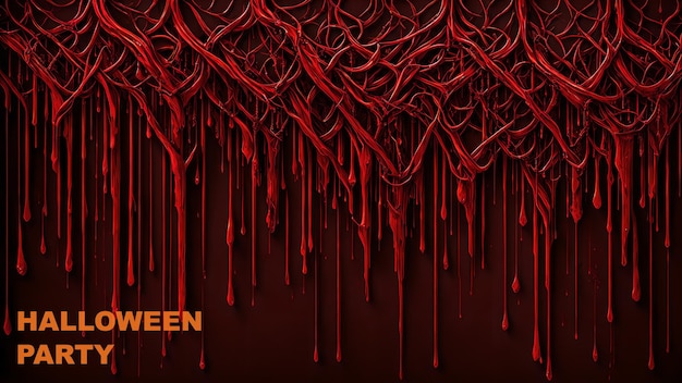 Photo halloween party bloodstained dripping background wallpaper