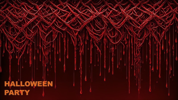 Photo halloween party bloodstained dripping background wallpaper