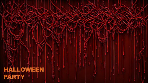 Photo halloween party bloodstained dripping background wallpaper