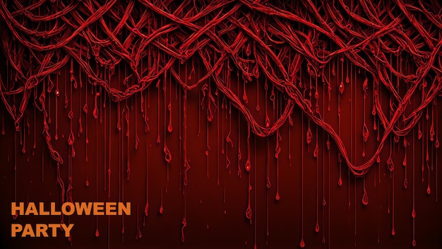 Photo halloween party bloodstained dripping background wallpaper