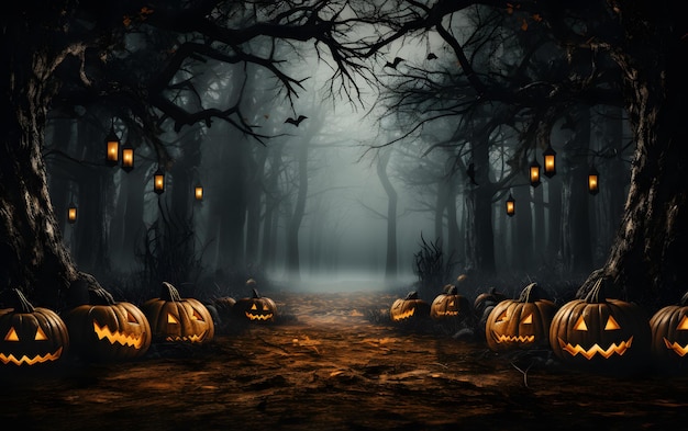 Halloween party borer background