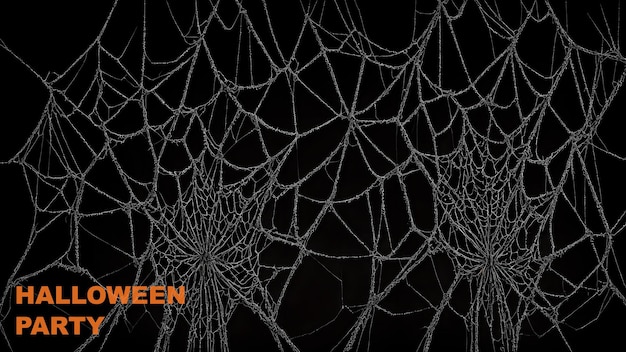 Photo halloween party creepy spiderweb veins background wallpaper