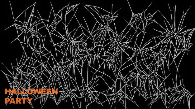 Halloween party Jagged Spider Silhouettes background wallpaper