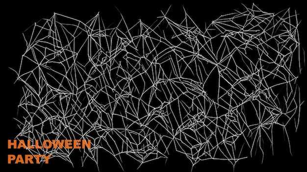 Photo halloween party jagged spider silhouettes background wallpaper