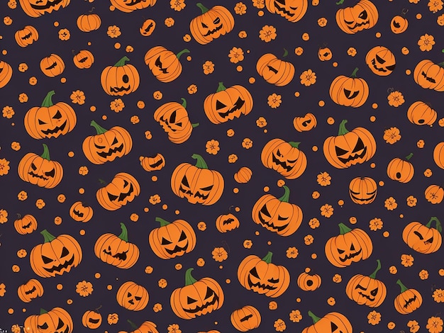 Halloween Pattern Generative AI