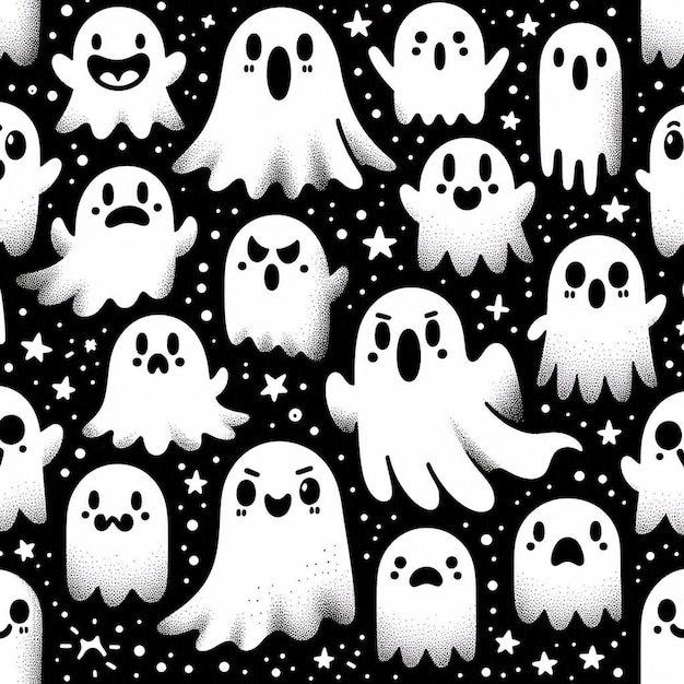 Halloween pattern happy halloween day