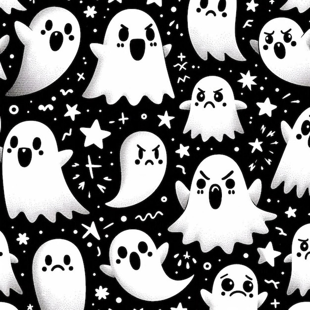 Halloween pattern happy halloween day