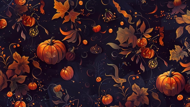 halloween pattern wallpaper