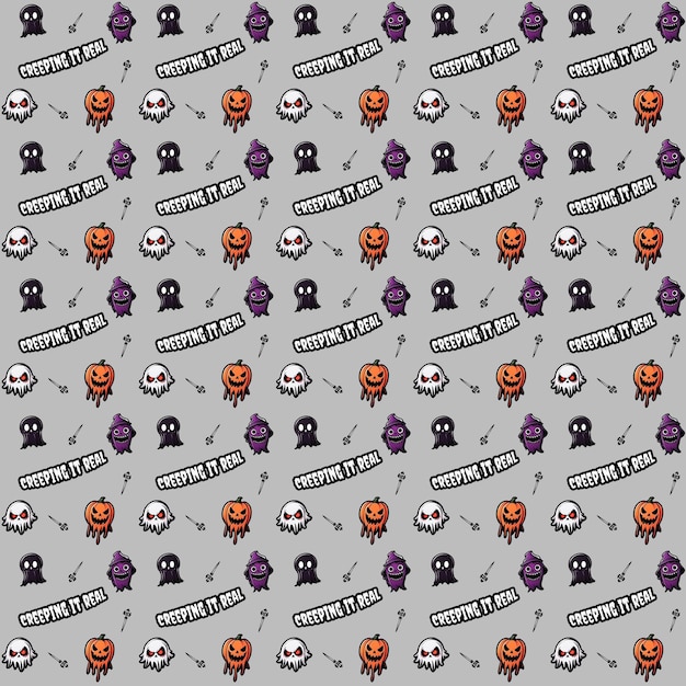 Photo halloween pattern