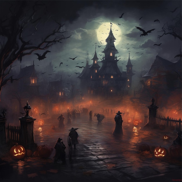 Halloween photo landscape