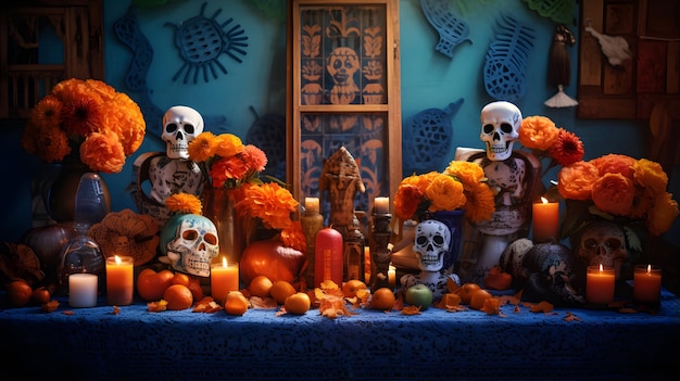 Halloween poster background design pumpkin