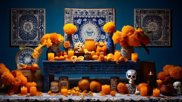 Halloween poster background design pumpkin