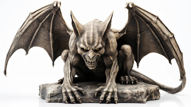 Halloween Props gargoyle isolated on white background