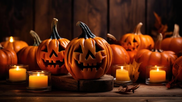 Halloween pumpkin background