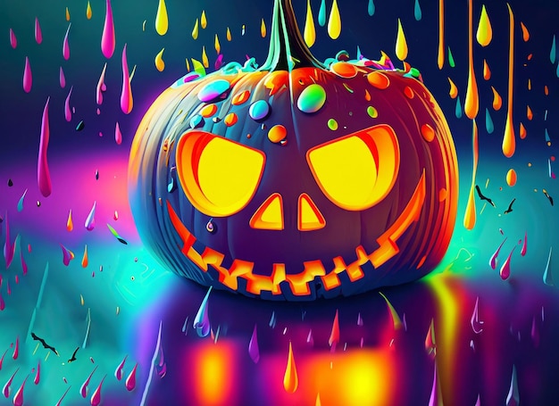 Halloween pumpkin background