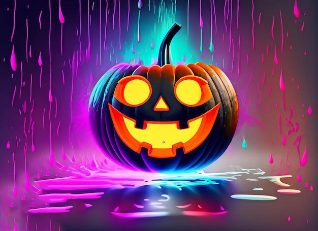 Halloween pumpkin background