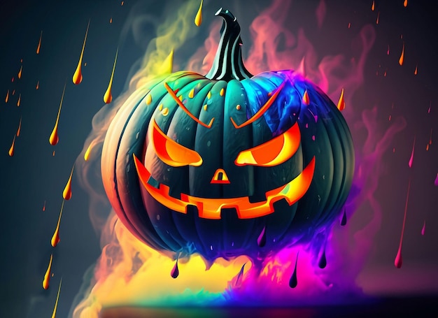 Halloween pumpkin background