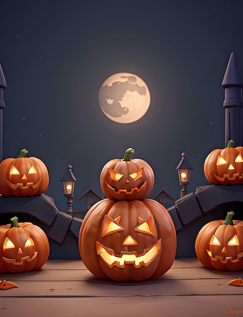 Halloween Pumpkin Background