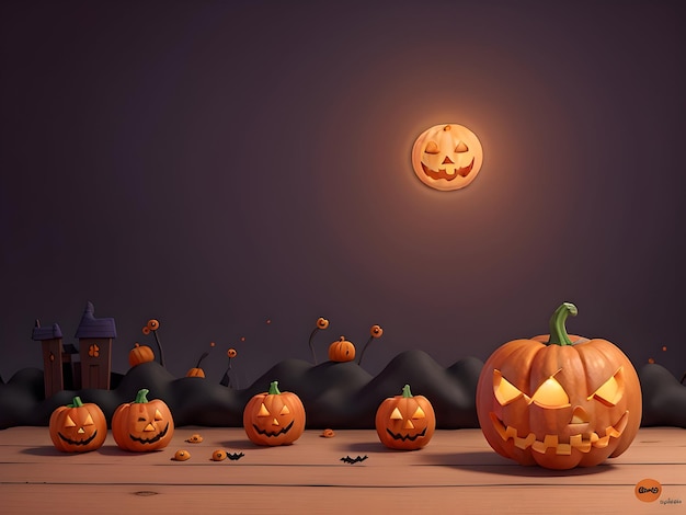 Halloween Pumpkin Background