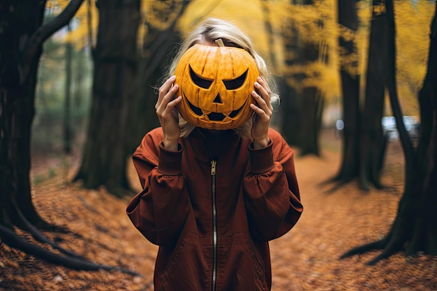 Halloween pumpkin carvings on white background Banner design