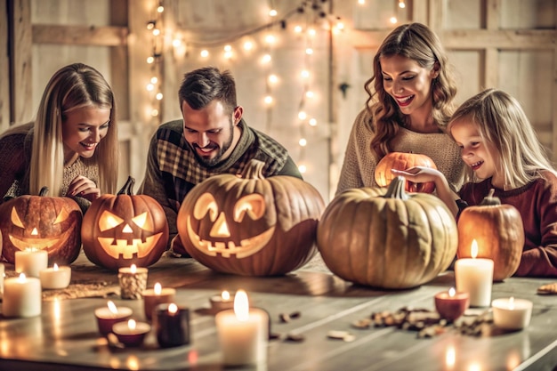 Halloween pumpkin celebration