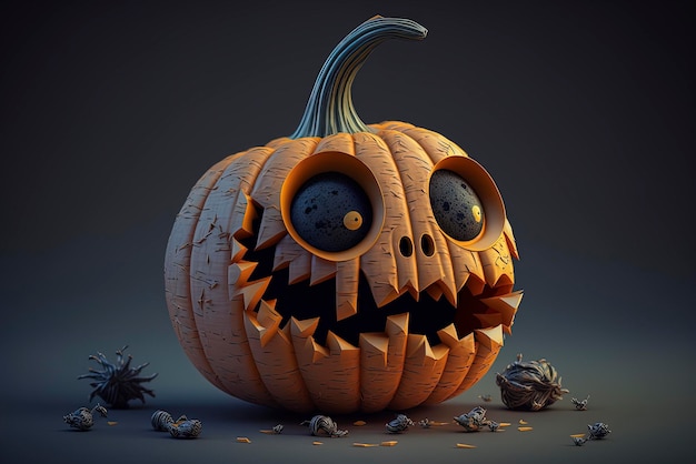 Halloween pumpkin Halloween pumpkin head jack generative ai