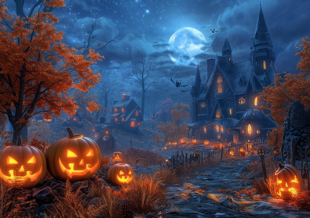 Halloween Pumpkin Haunted House