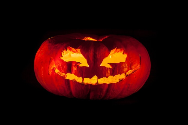 Halloween pumpkin isolated on a black background