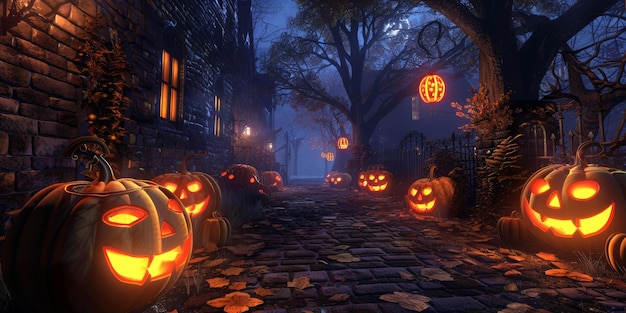 Halloween Pumpkin Street