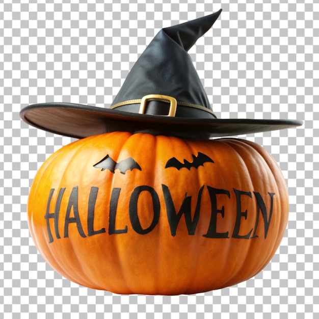 Halloween pumpkin on white background