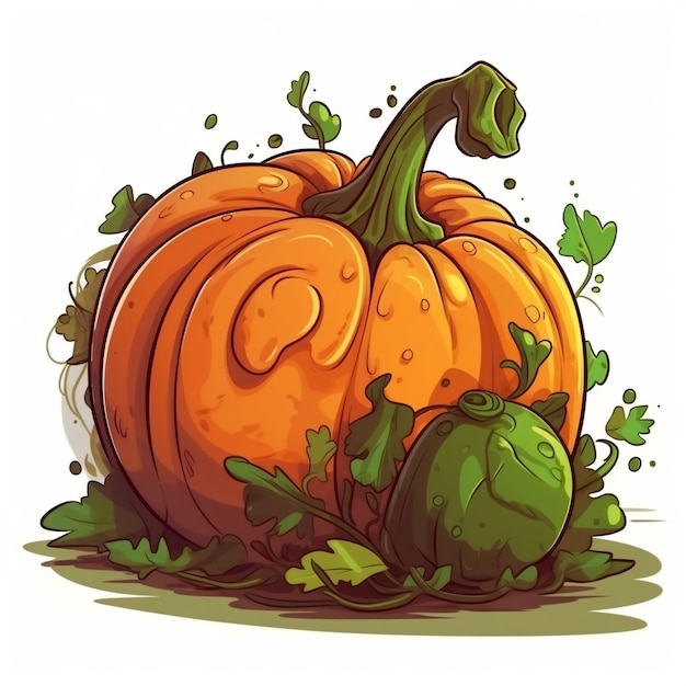 Halloween pumpkin with isolated background