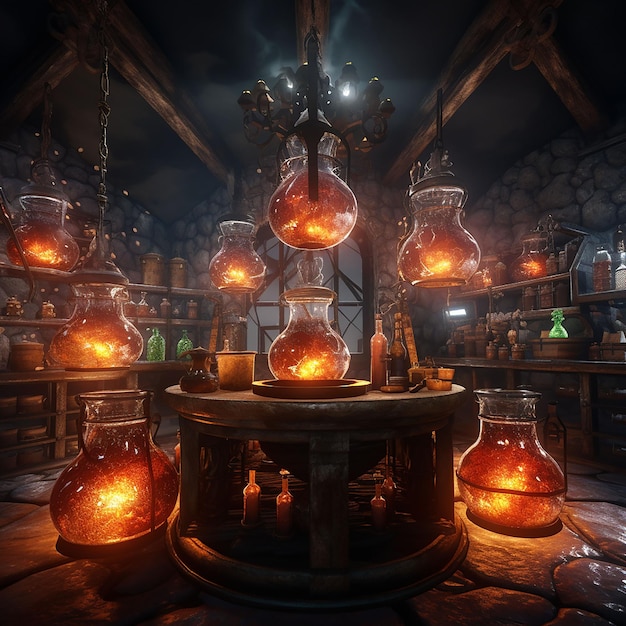 Halloween's Mysterious Potion Lab Bewitching Elixirs Eerie Concoctions and Haunting Brews in the