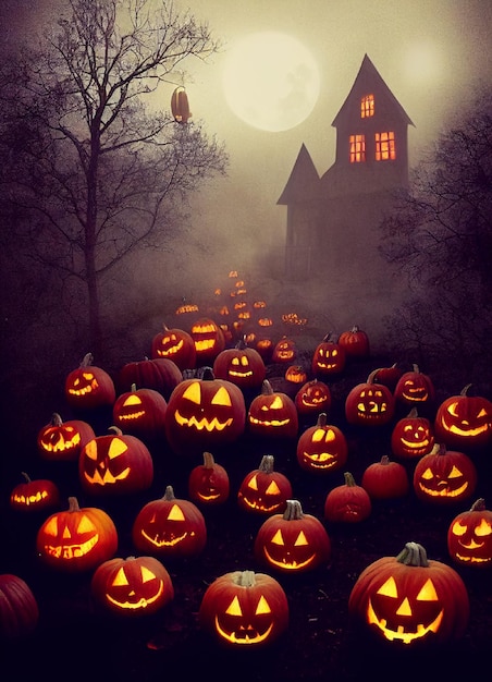 Halloween scenery