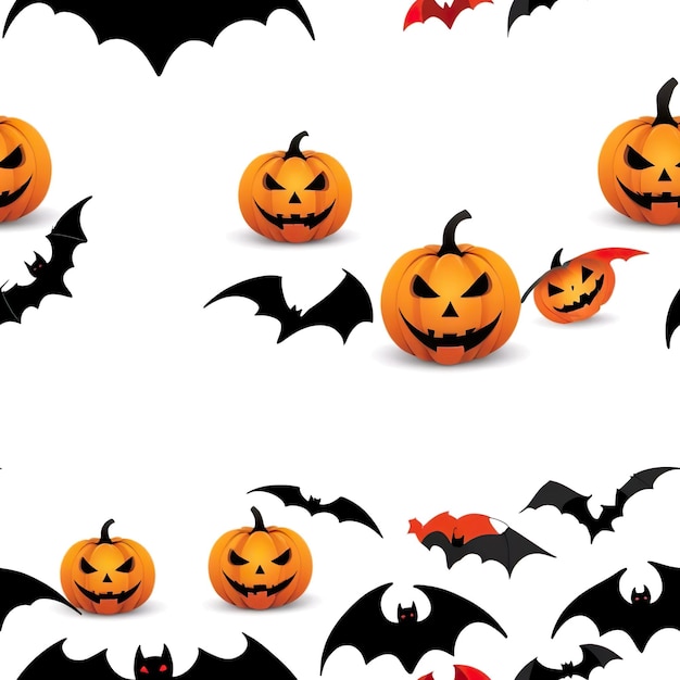 Photo halloween seamless pattern for wall art wrapping paper and decoration