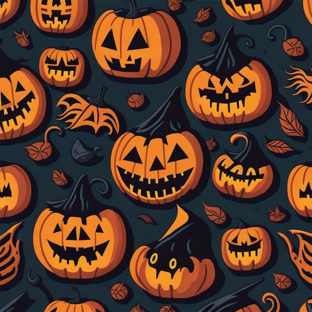 Halloween seamless pattern