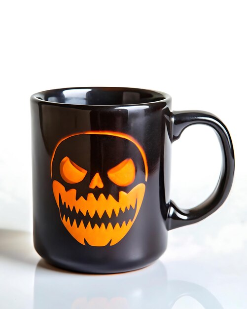 Photo halloween silhouette in mug design