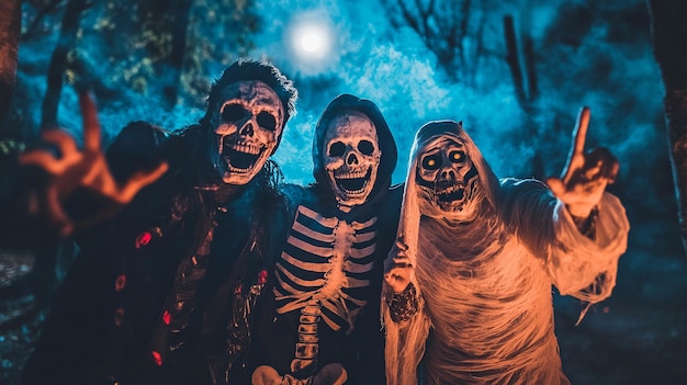 Photo halloween_skeleton_trio