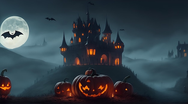 Halloween Spooky castle