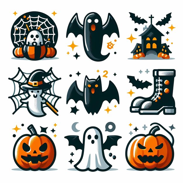 halloween sticker set