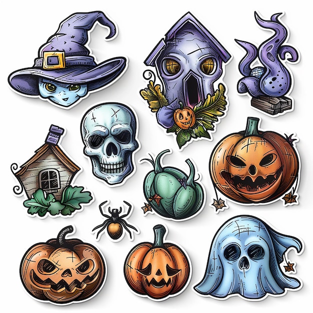 halloween sticker set