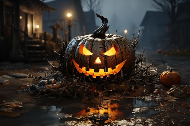 Halloween Strangest sights I've ever Pumpkins jacko'lanterns costumes spooky decorations Generated with AI