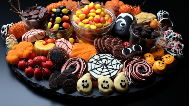 Halloween sweets platter