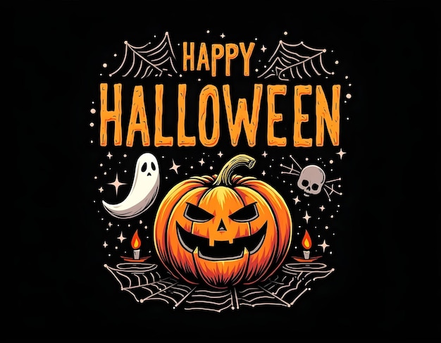 halloween text design for tshirt